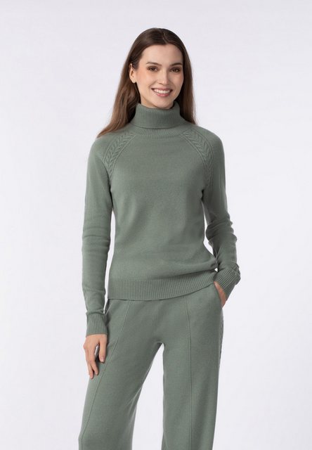 Marc&André Strickpullover Braided Elegance mit geripptem Rollkragen günstig online kaufen