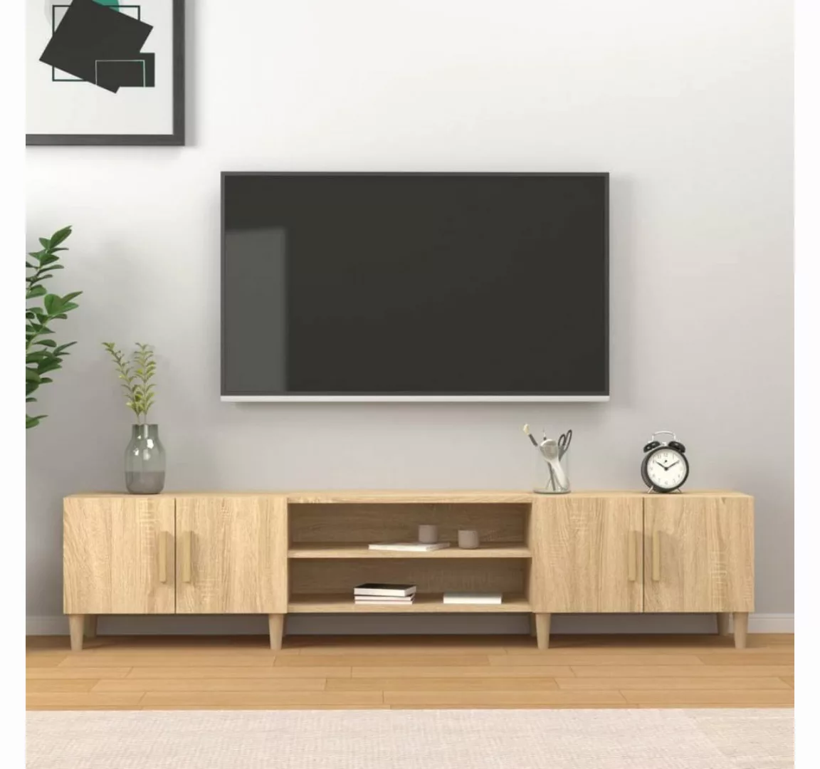 furnicato TV-Schrank Sonoma-Eiche 180x31,5x40 cm Holzwerkstoff günstig online kaufen