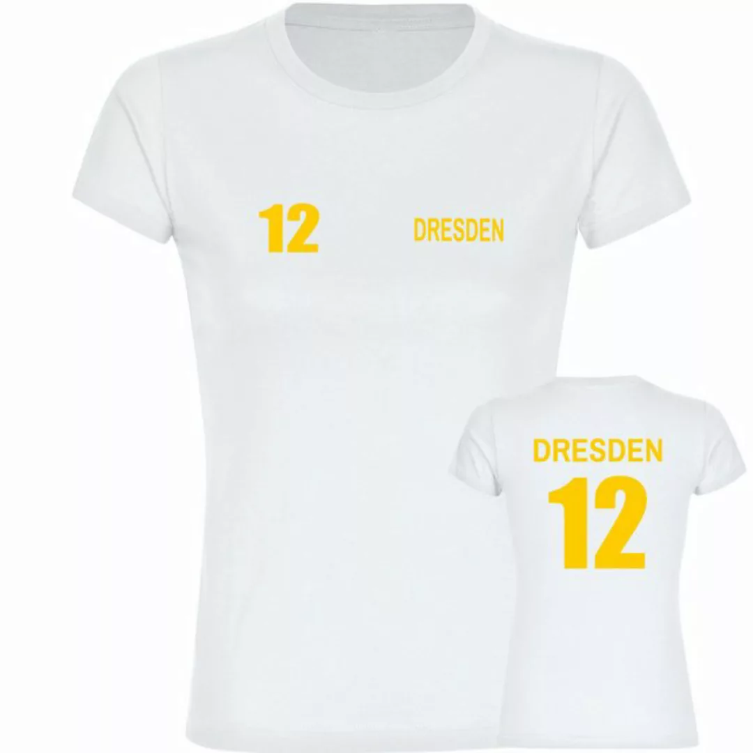 multifanshop T-Shirt Damen Dresden - Trikot Nummer 12 - Frauen günstig online kaufen