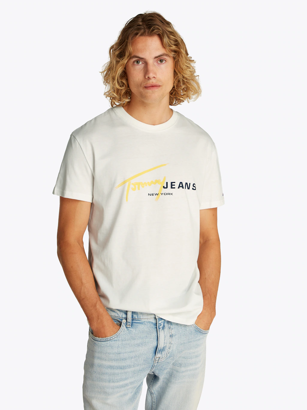 Tommy Jeans Kurzarmshirt "TJM REG SIGNTR DNA TEE EXT", Mit Rundhalsausschni günstig online kaufen