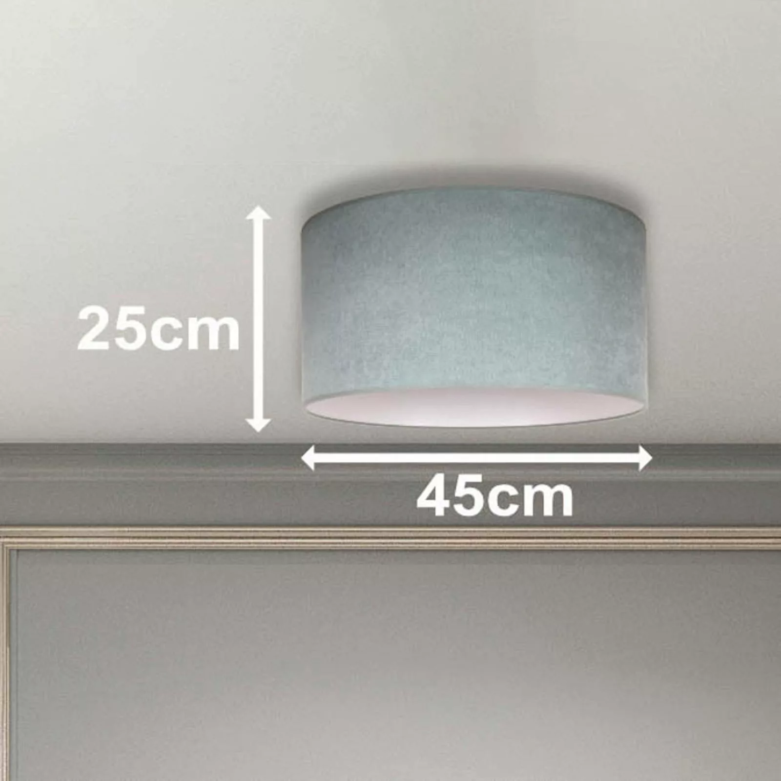 Deckenlampe Pastell Roller Ø 45cm mintgrün günstig online kaufen