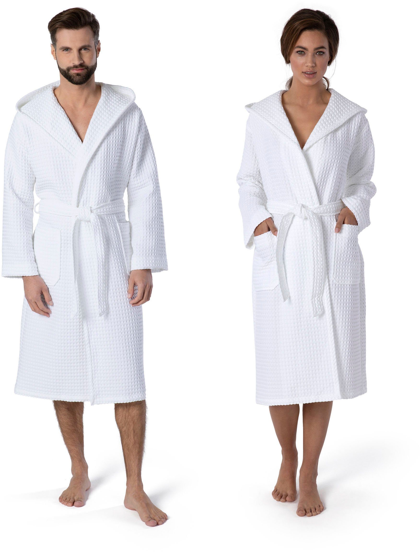 Möve Unisex-Bademantel Piquée, ideal für Sauna günstig online kaufen