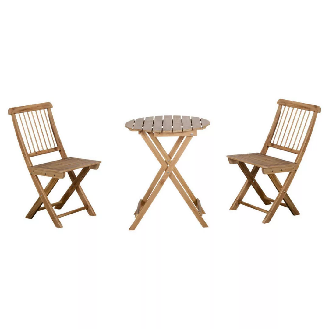 Outsunny Gartenmöbel-Set natur Holz B/H/L: ca. 60x74x60 cm günstig online kaufen