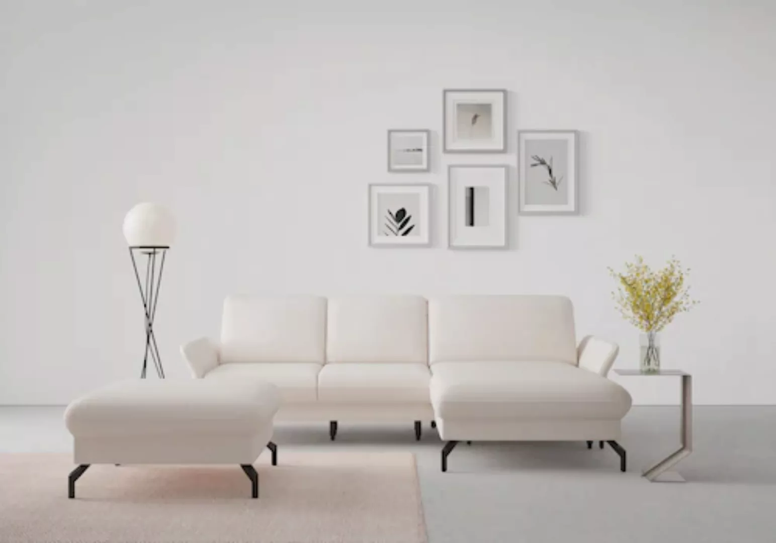 sit&more Ecksofa »Fashion L-Form«, wahlweise mit Kopfteilverstellung und Vo günstig online kaufen