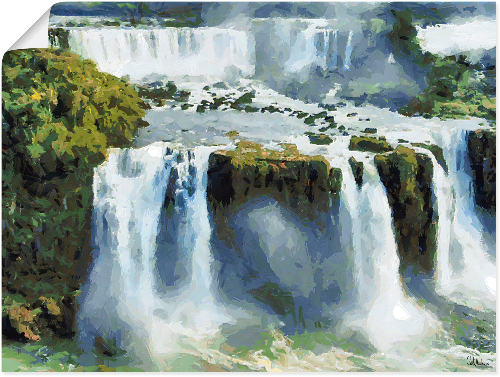 Artland Poster "Iguazu Wasserfälle IV", Wasserfallbilder, (1 St.), als Alub günstig online kaufen