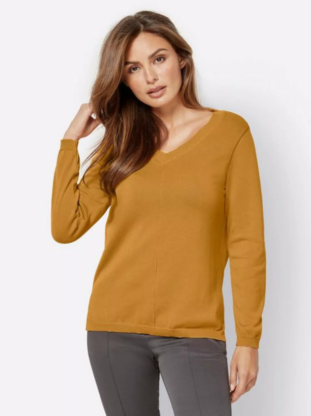 Inspirationen V-Ausschnitt-Pullover "Pullover" günstig online kaufen