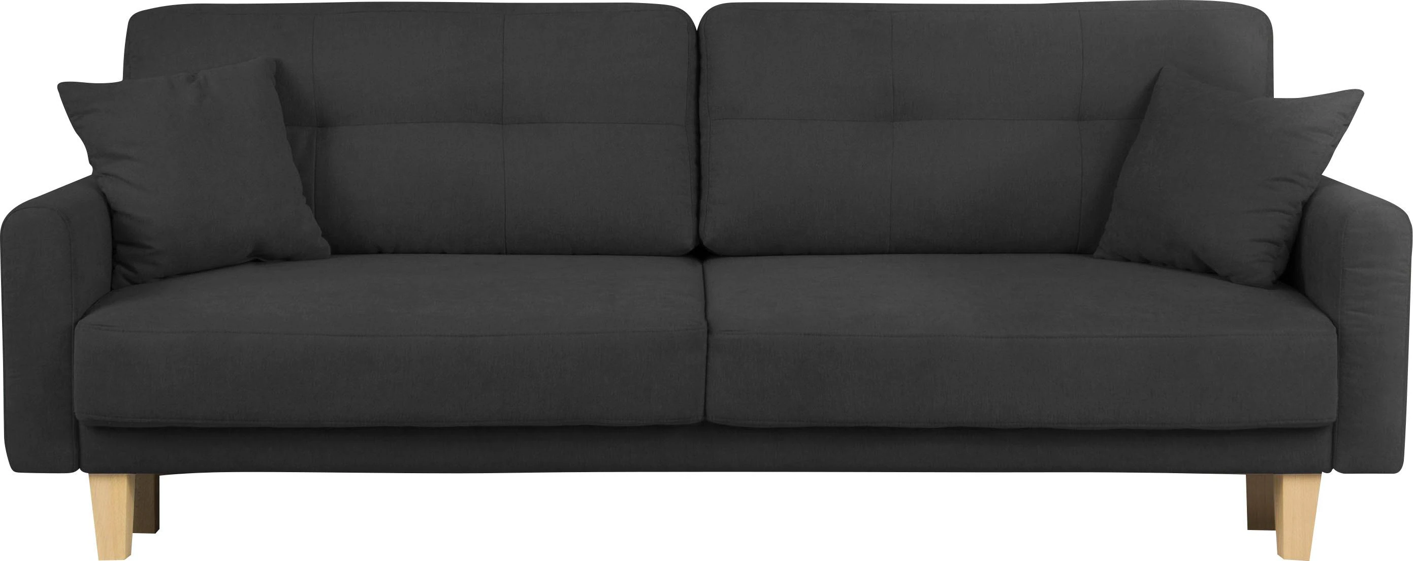 Home affaire 3-Sitzer "TRIPLO optionale Schlafsofa mit Bettkasten, Maße B/T günstig online kaufen