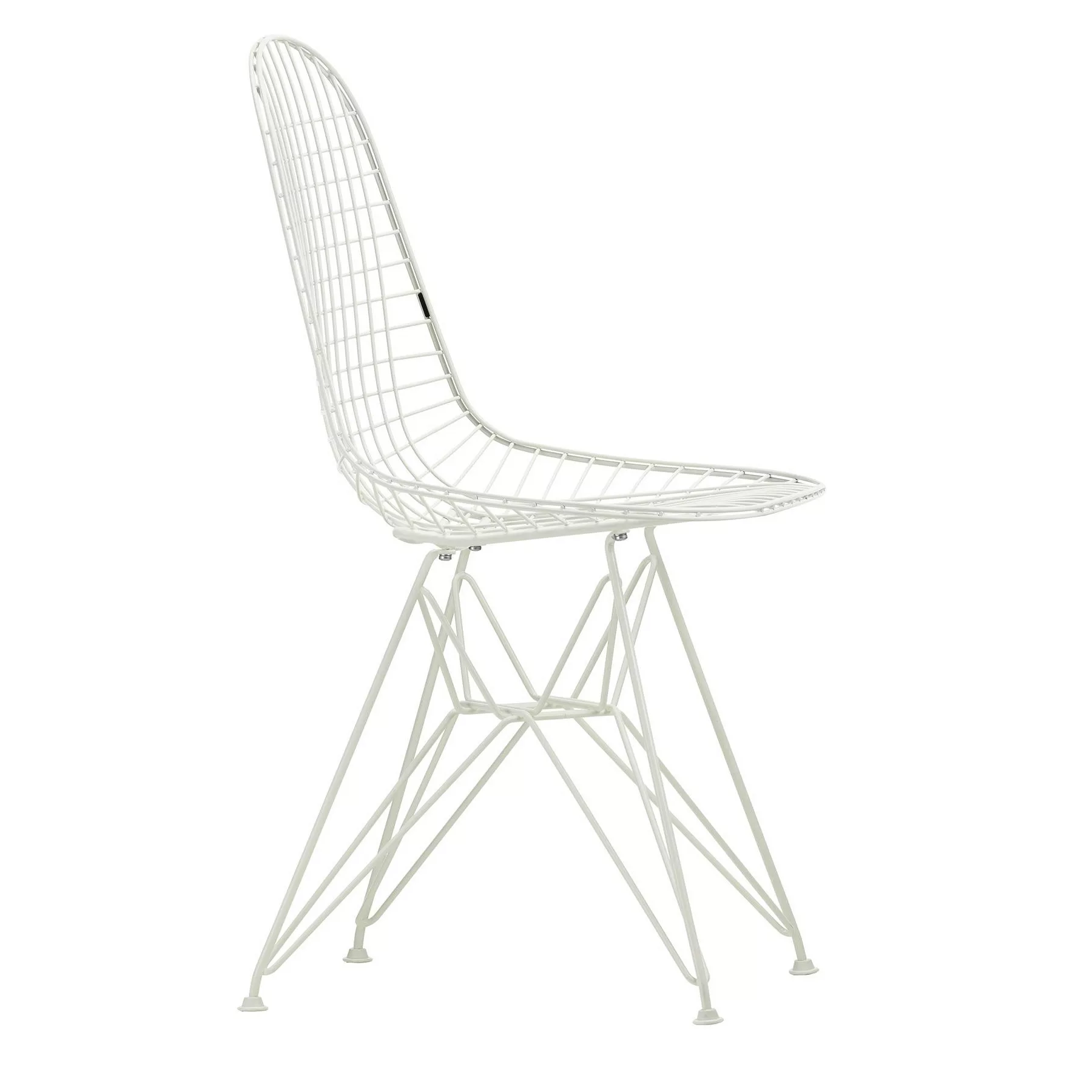Vitra - Wire Chair DKR Stuhl - weiß/pulverbeschichtet/Eiffelturmgestell/ ou günstig online kaufen