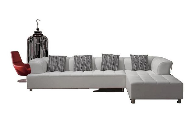 JVmoebel Ecksofa Designer Polster weißes Ecksofa moderne Möbel Modern Neu, günstig online kaufen