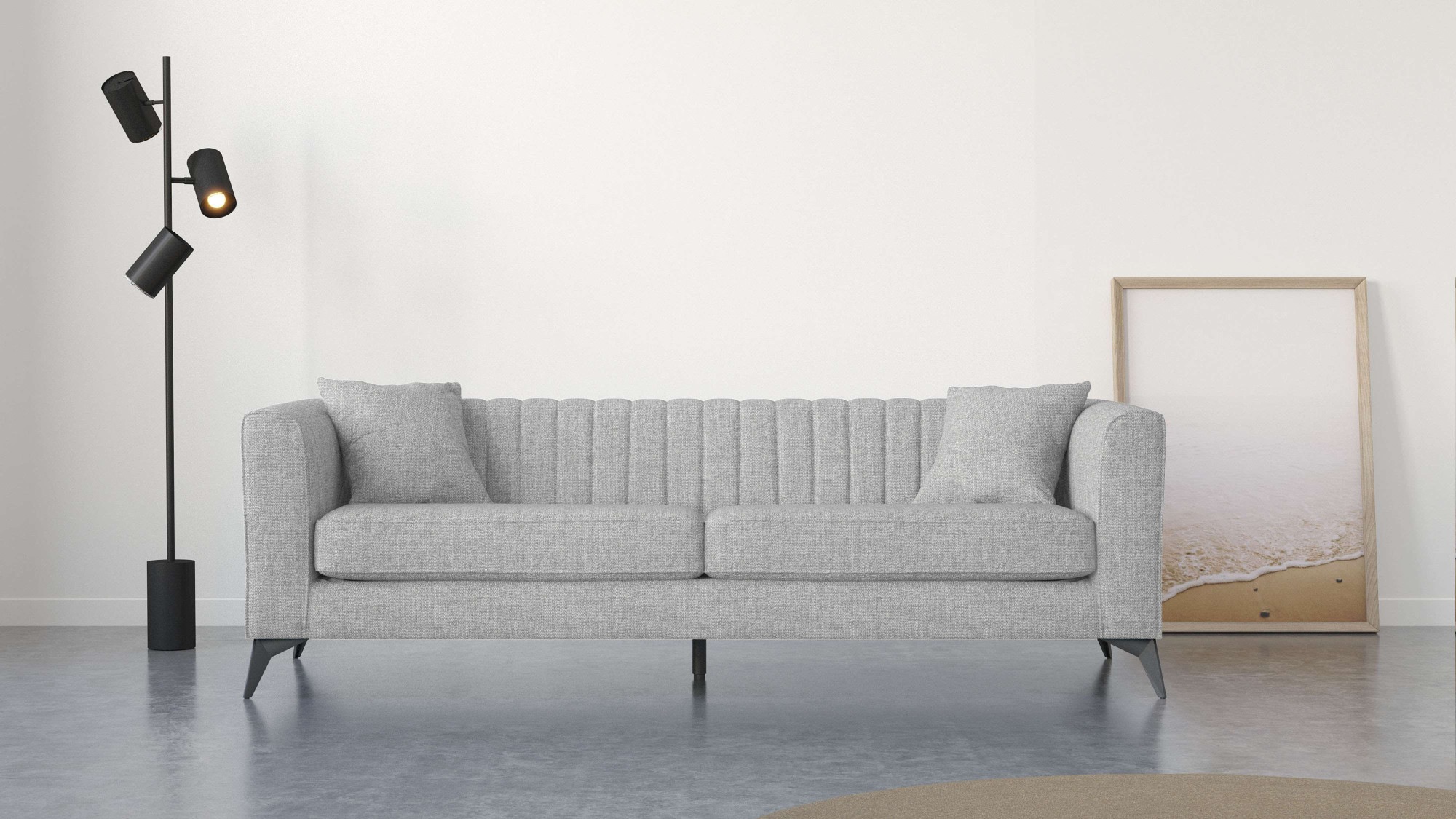 Places of Style 4-Sitzer "MATTHEW elegantes Designsofa, Maße B/T/H: 231/86/ günstig online kaufen