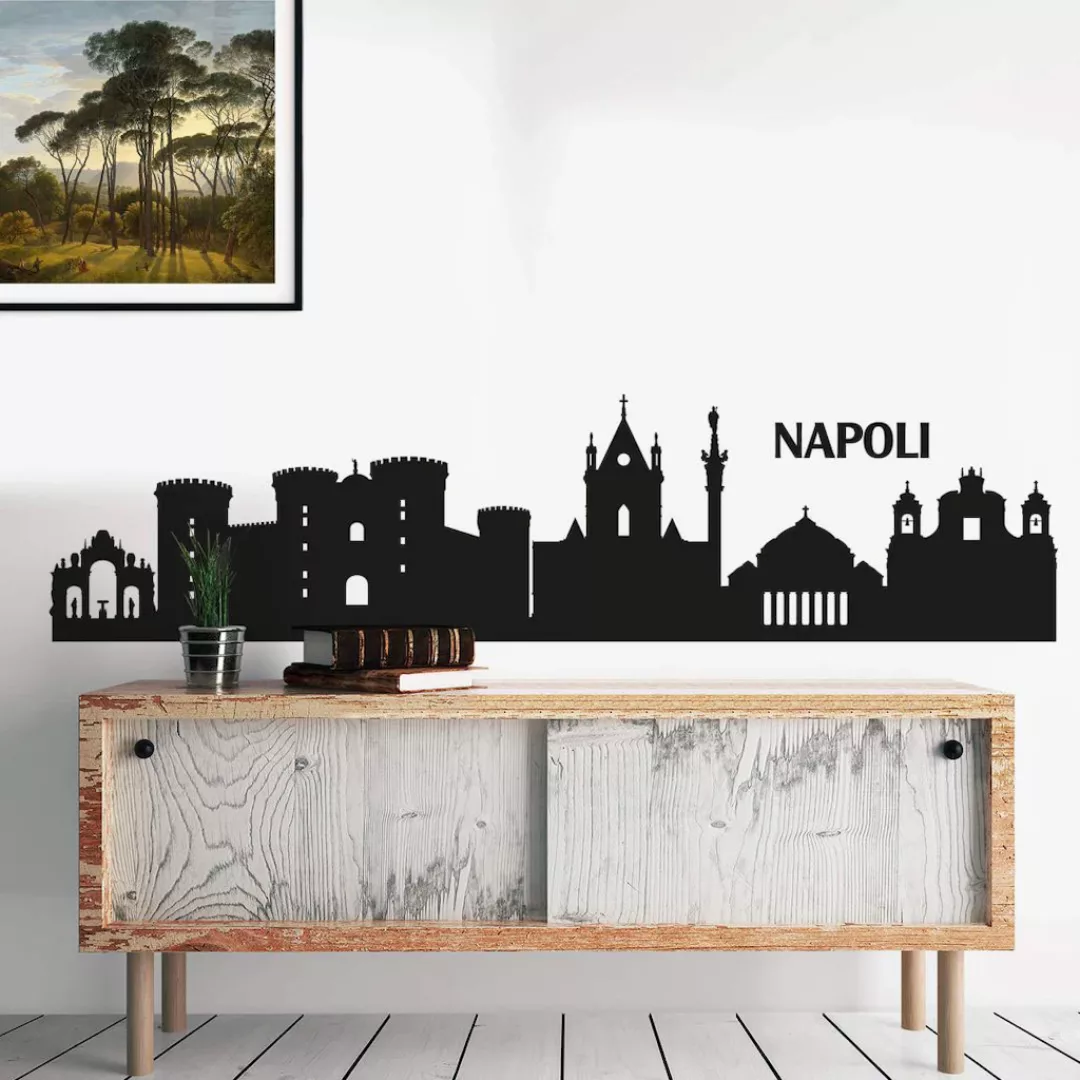 Wall-Art Wandtattoo »XXL Stadt Skyline Napoli 120cm«, (1 St.), selbstkleben günstig online kaufen