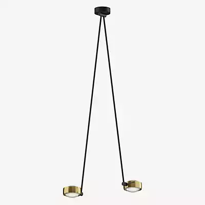 Occhio Sento Soffitto Due 125 Up D Deckenleuchte LED 2-flammig, Kopf bronze günstig online kaufen