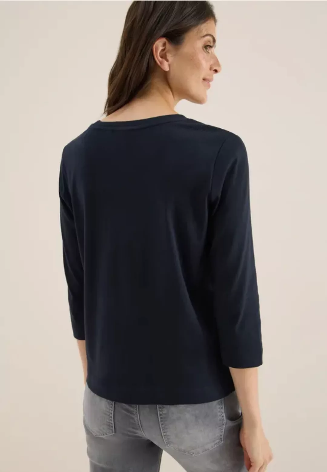 Shirt mit Rippstruktur günstig online kaufen