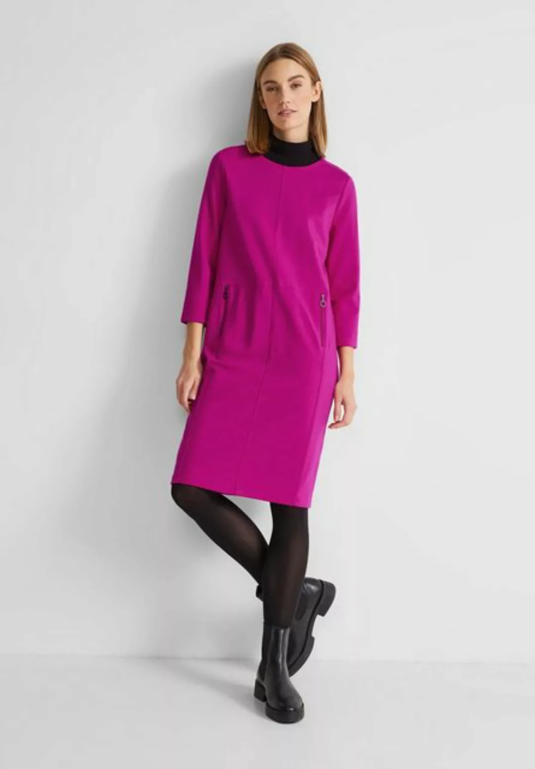 STREET ONE Jerseykleid in Unifarbe günstig online kaufen
