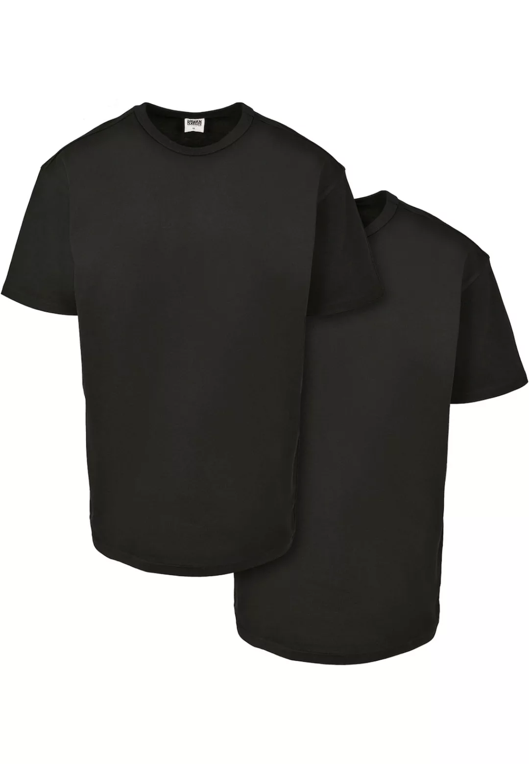 URBAN CLASSICS Kurzarmshirt "Urban Classics Herren Organic Basic Tee 2-Pack günstig online kaufen