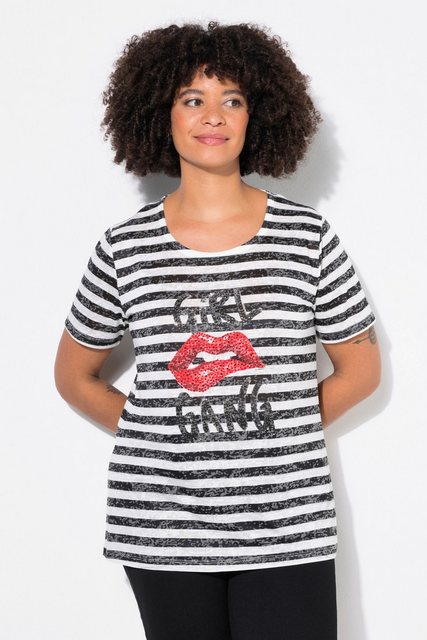 Angel of Style T-Shirt T-Shirt Ringeljersey Lippen-Motiv günstig online kaufen