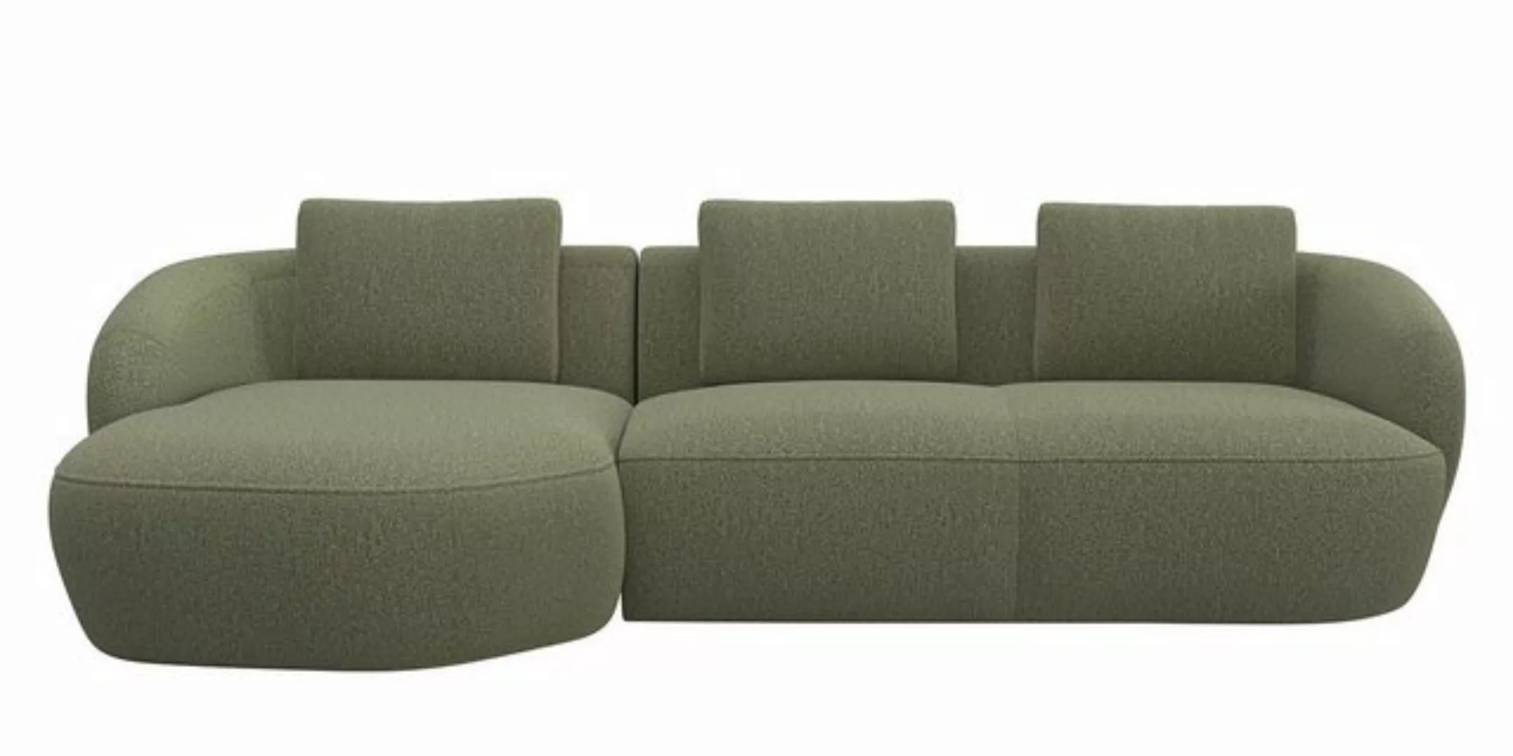 FLEXLUX Wohnlandschaft Torino, rund, L-Form, Sofa-Ecke mit Recamiere, Longc günstig online kaufen