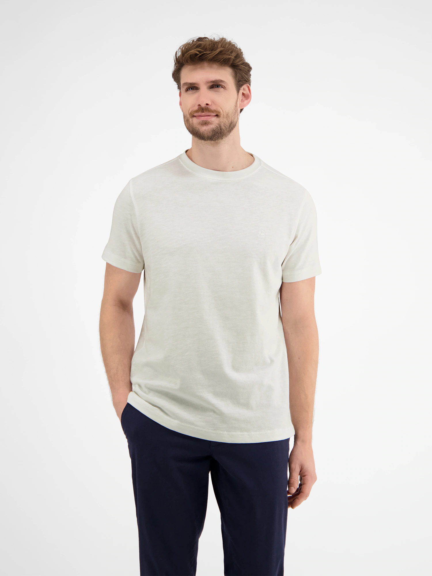 LERROS T-Shirt "LERROS Herren Jersey T-Shirt, locker gewebt" günstig online kaufen