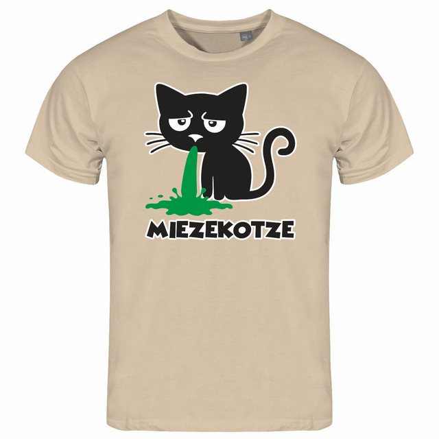 deinshirt Print-Shirt Herren T-Shirt Miezekotze Funshirt mit Motiv günstig online kaufen