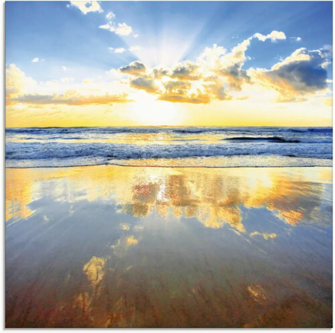 Artland Glasbild "Sonnenaufgang über dem Ozean", Himmel, (1 St.), in versch günstig online kaufen
