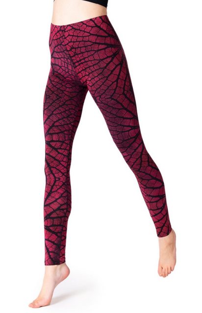 PANASIAM Leggings Unikat Batik Leggings modern mit Blattmuster elastische S günstig online kaufen