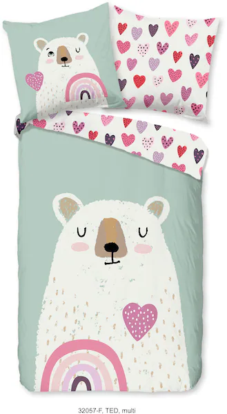 good morning Kinderbettwäsche »Ted«, Flanell, Biber, 135x200, Warm, Wende, günstig online kaufen