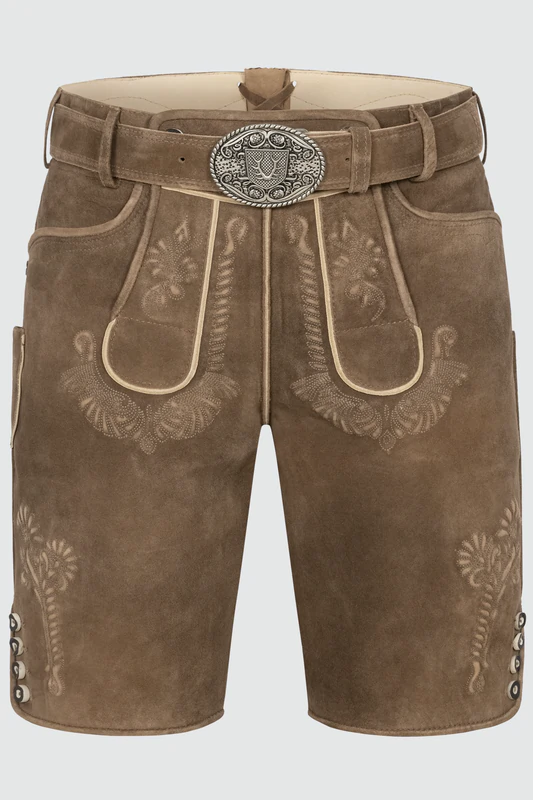 Lederhose Aric mit Gürtel günstig online kaufen