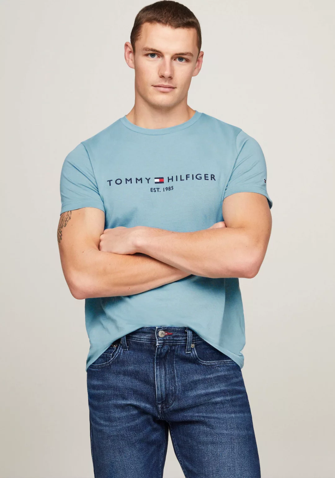 Tommy Hilfiger T-Shirt "TOMMY LOGO TEE" günstig online kaufen