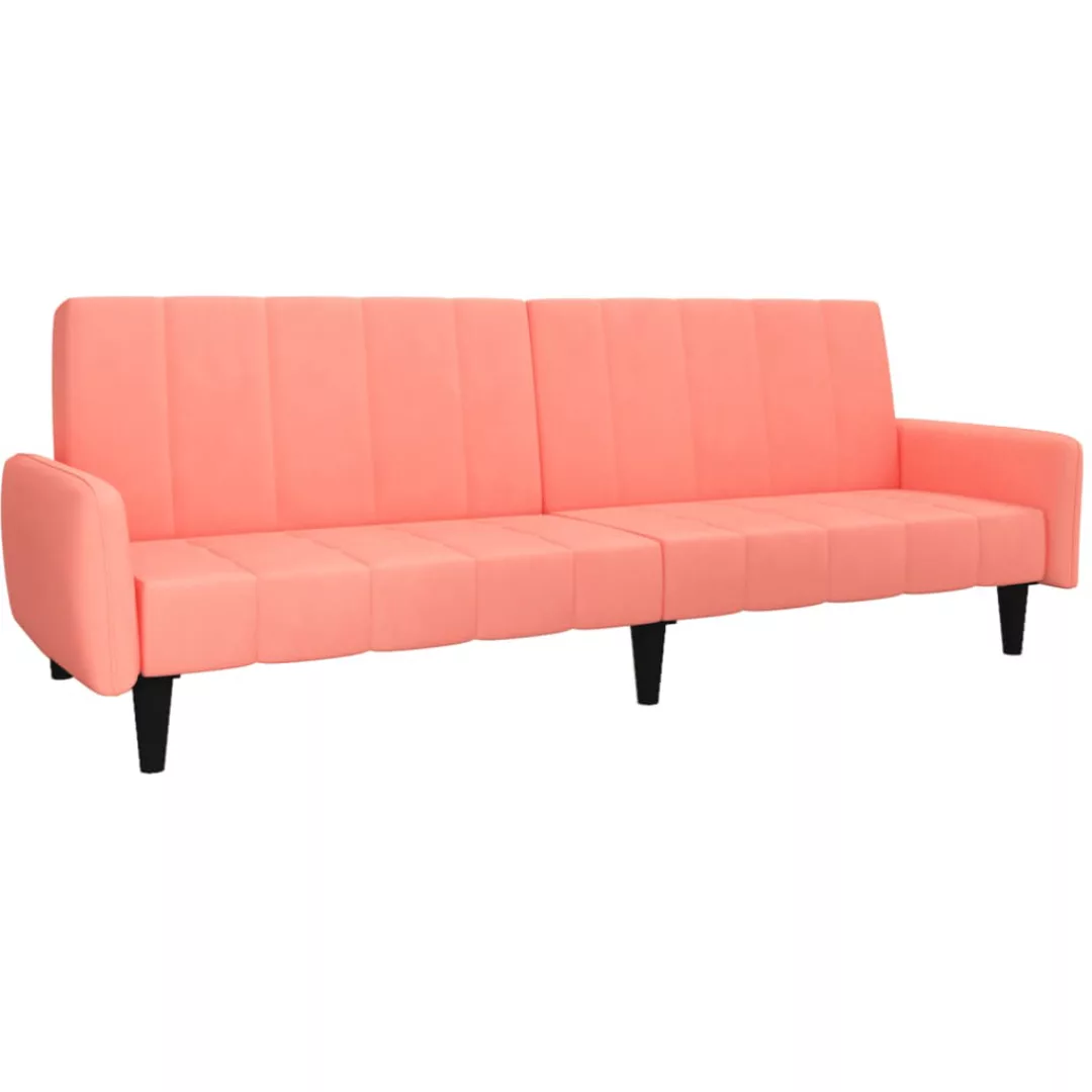 Vidaxl Schlafsofa 2-sitzer Rosa Samt günstig online kaufen