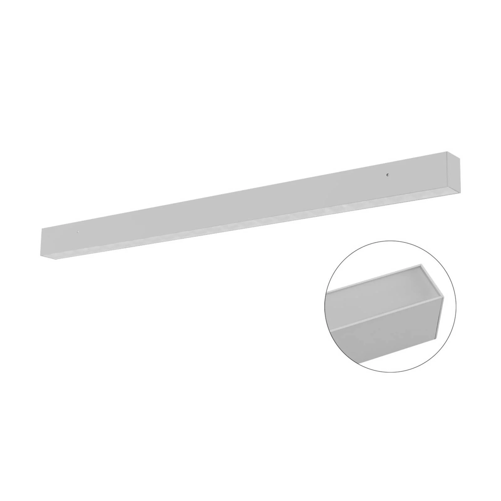 EVN Munus LED-Deckenleuchte silber 36 W günstig online kaufen