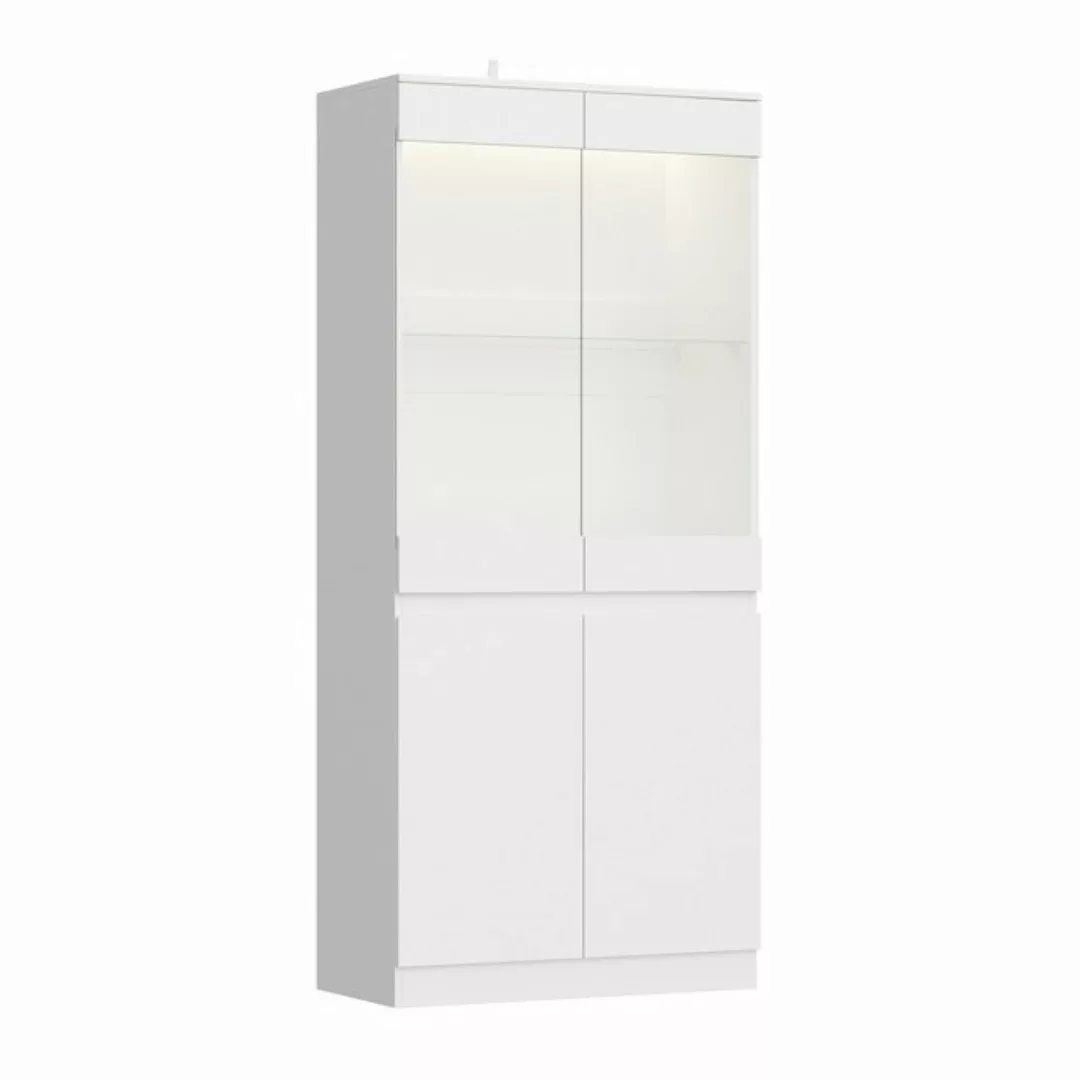 FUFU&GAGA Glasvitrine mit LED Beleuchtung günstig online kaufen