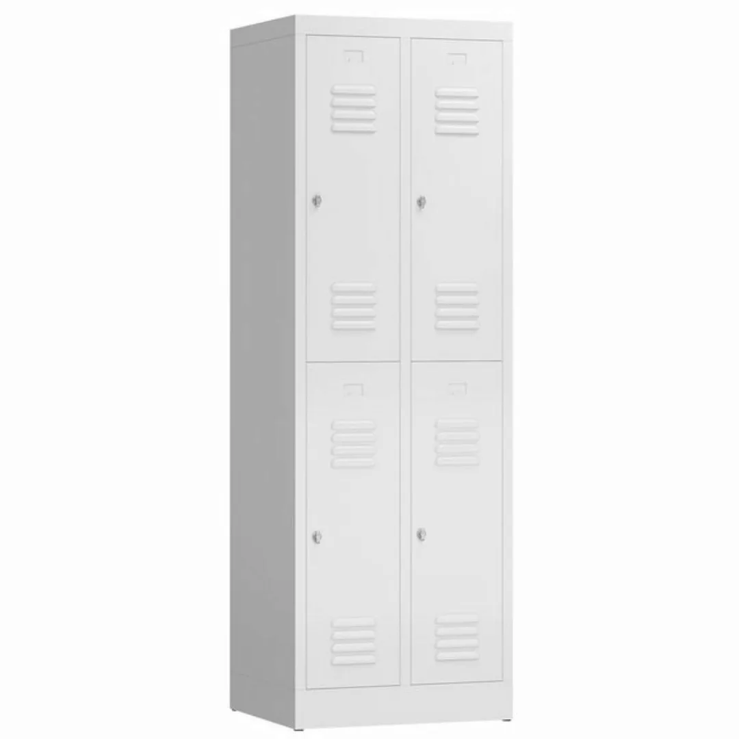 Steelboxx Spind ClassiX Garderobenschrank, 2 Abteile doppelstöckig, 1800 x günstig online kaufen