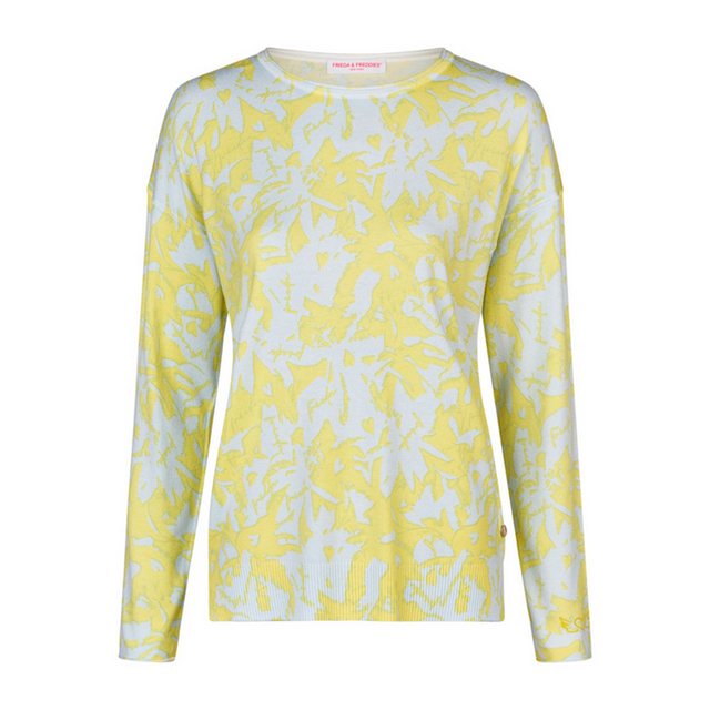 Frieda & Freddies NY Strickpullover yellow palm günstig online kaufen