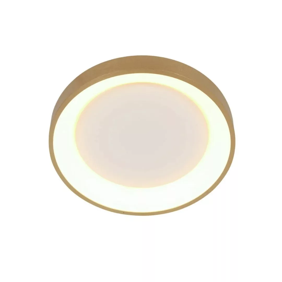 LED Deckenleuchte Ringlede in Gold und Weiß 2x 10W 1600lm günstig online kaufen