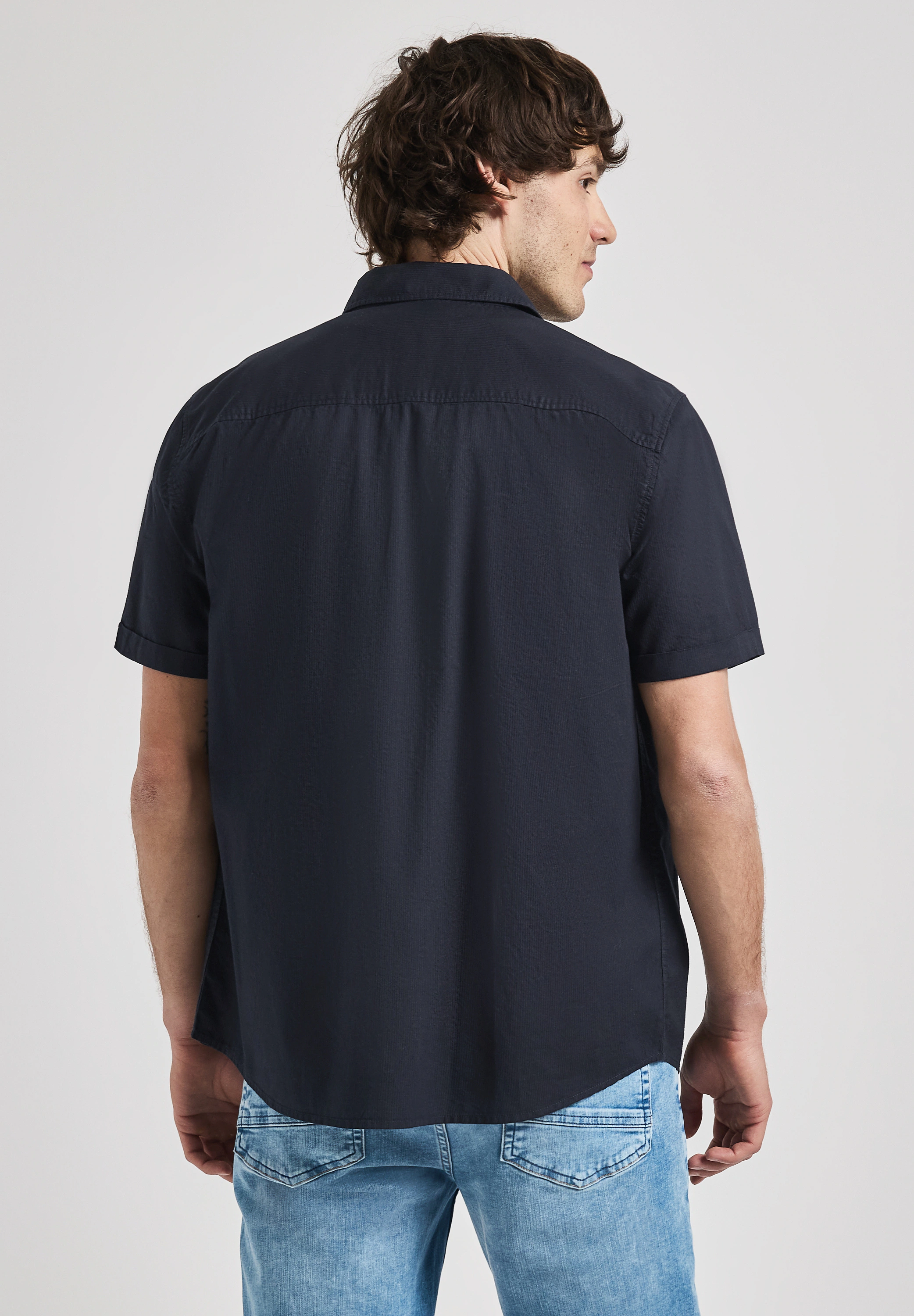 STREET ONE MEN Kurzarmhemd, mit Brusttaschen und Knopfleiste günstig online kaufen