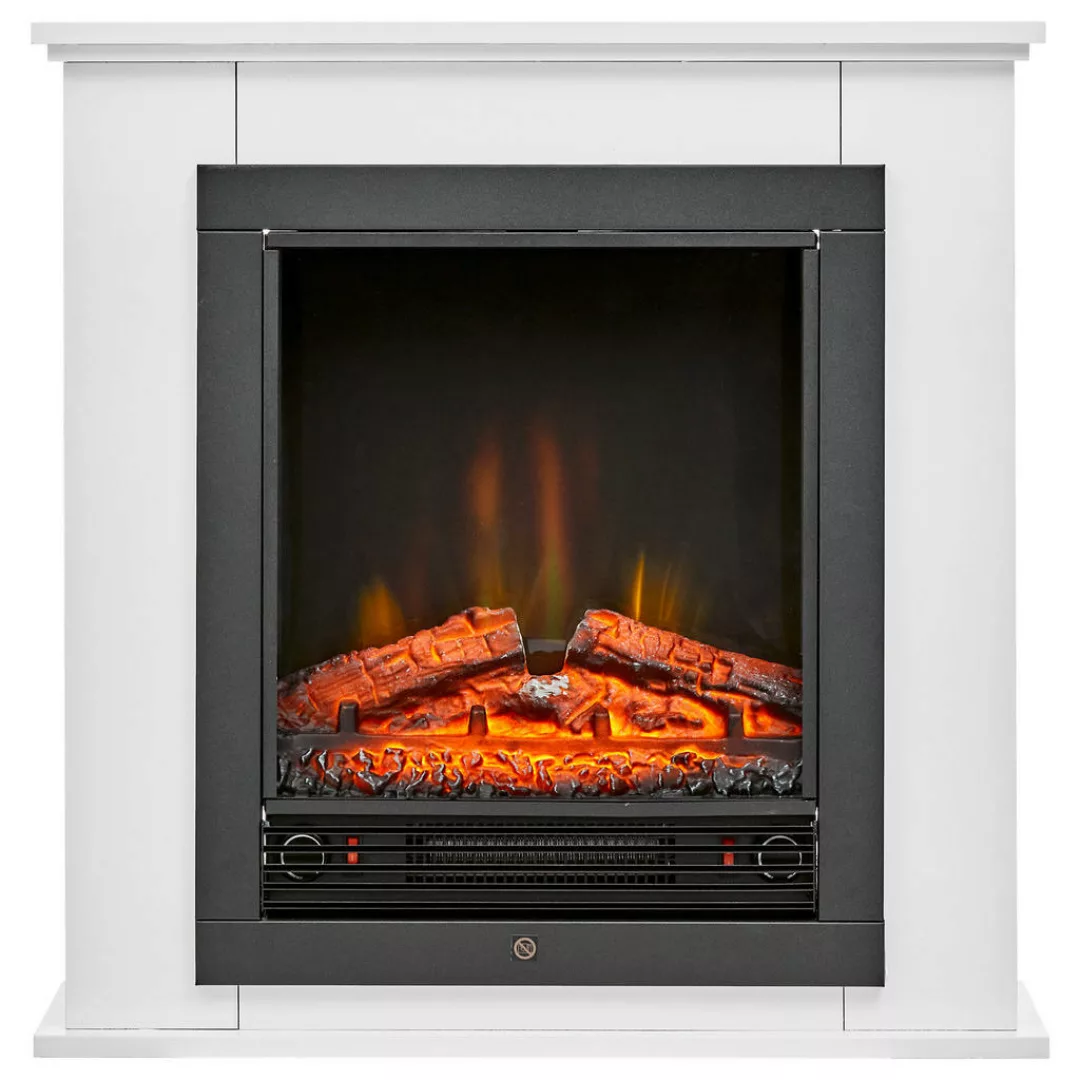 CLASSIC FIRE Elektrischer-Kamin 871125200410 weiß schwarz Glas Metall B/H/T günstig online kaufen