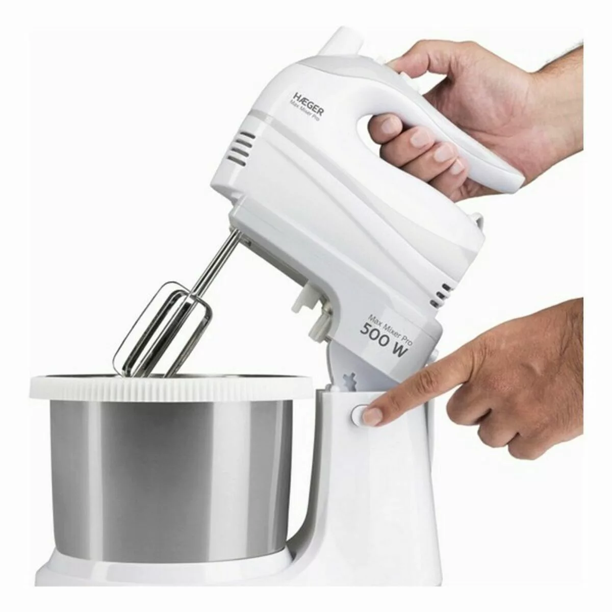 Küchen- Und Knetmaschine Mit Schüssel Haeger Max Mixer Pro 2 L 500w günstig online kaufen