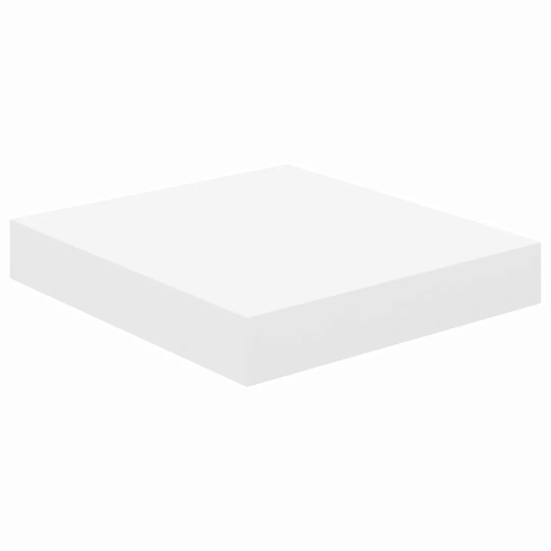 Schwebendes Wandregal Eiche Und Weiß 23x23,5x3,8 Cm Mdf günstig online kaufen