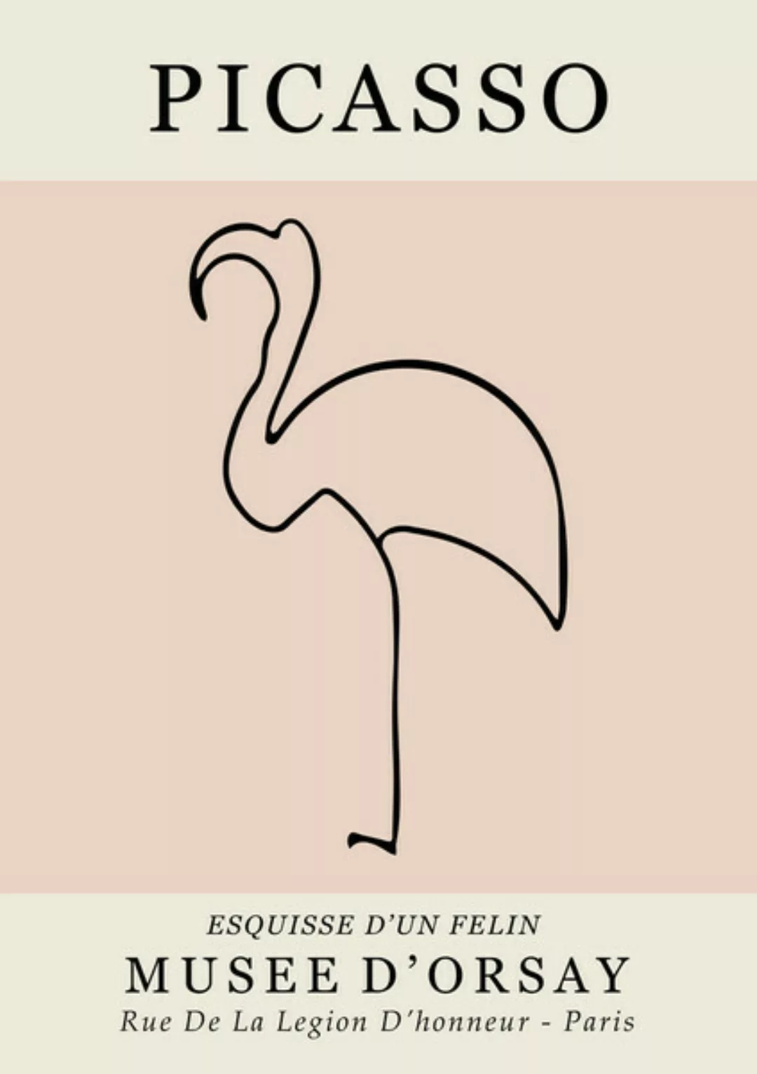 Poster / Leinwandbild - Picasso - Esquisse D'un Felin günstig online kaufen