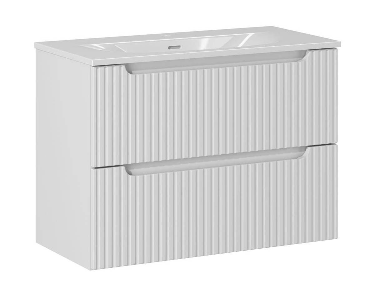 einfachgutemoebel Waschtisch-Set Bad Waschplatz ILUNA White günstig online kaufen