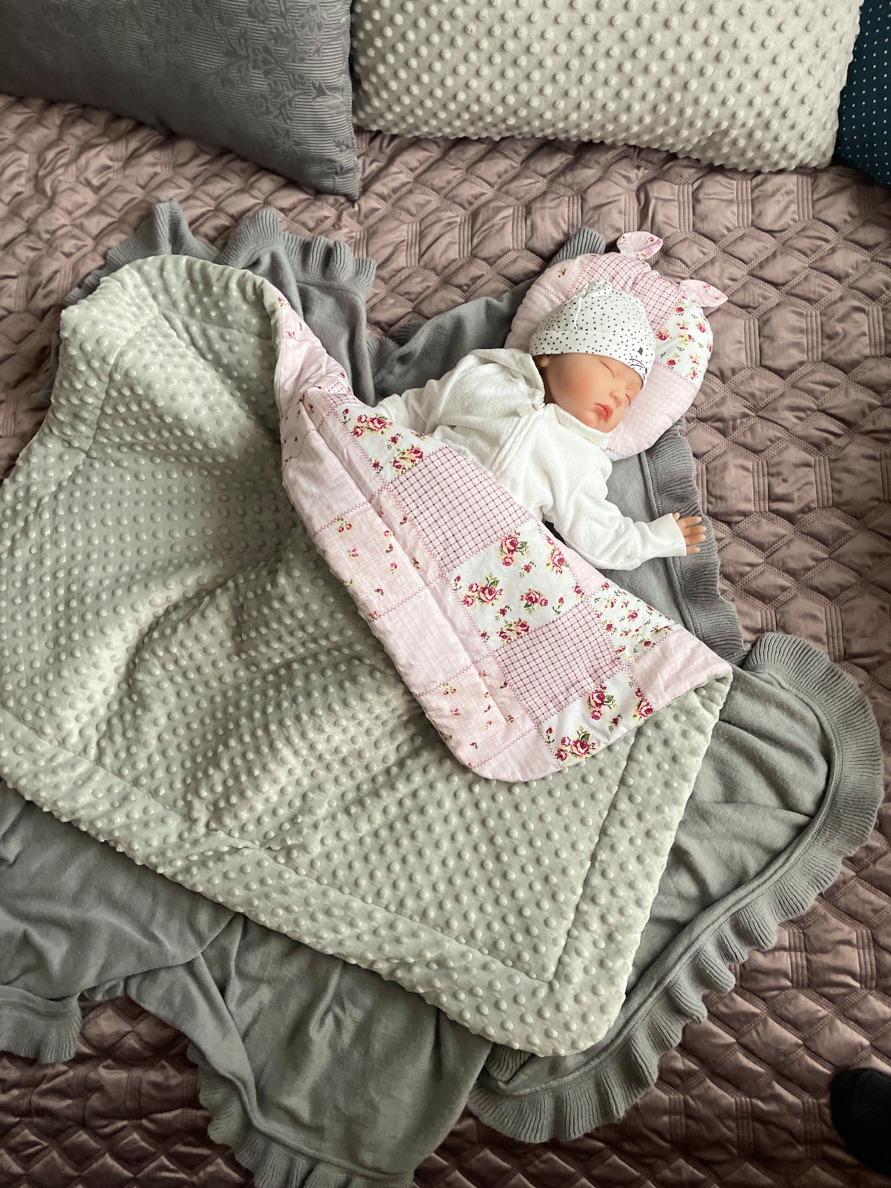 Babydecke Warm, Mittelwarm BAUMWOLLE/MINKY Babydecke 80x100 günstig online kaufen