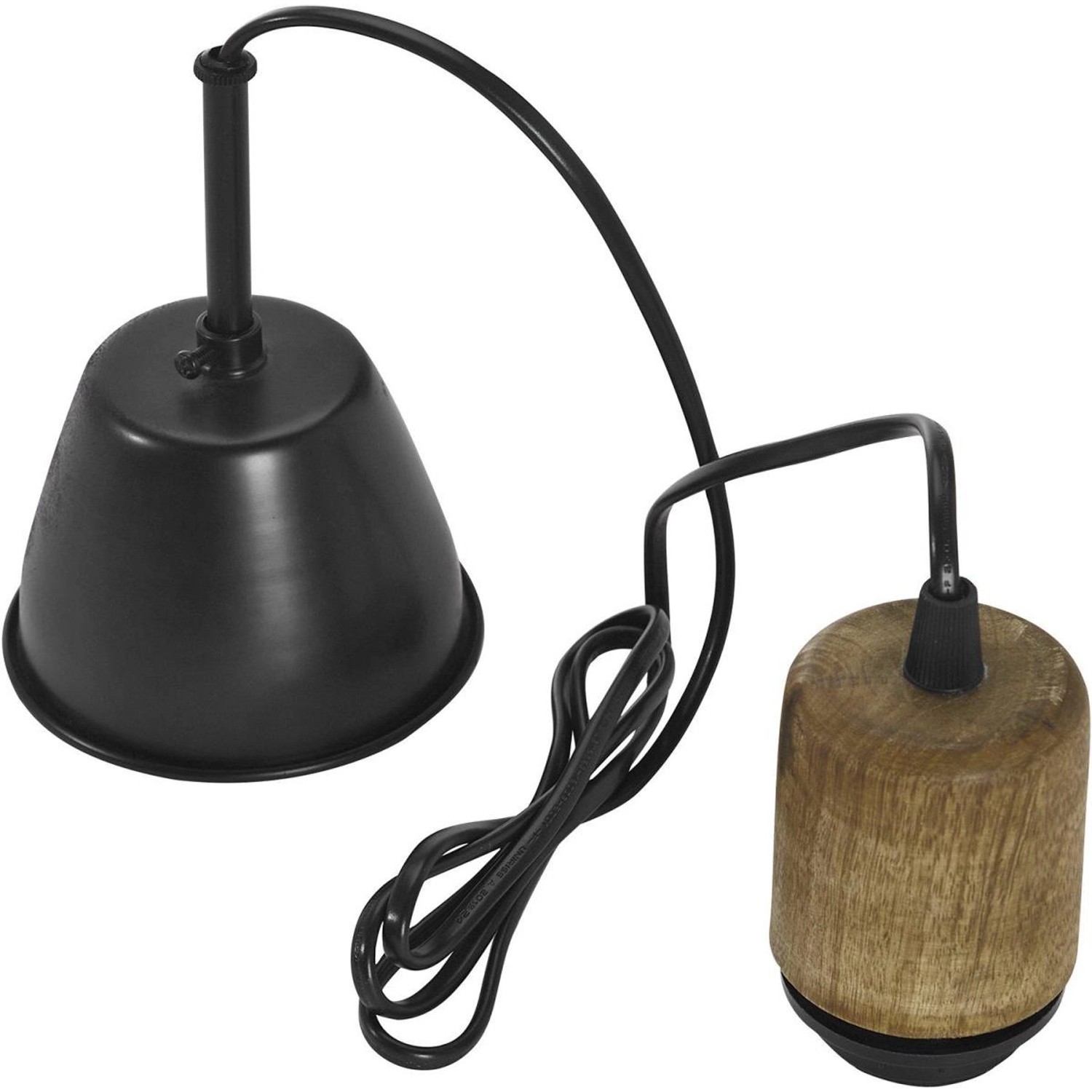 PR Home Pendelaufhang Lampenfassung mit Kabel E27 Mango Holz Braun 171cm günstig online kaufen