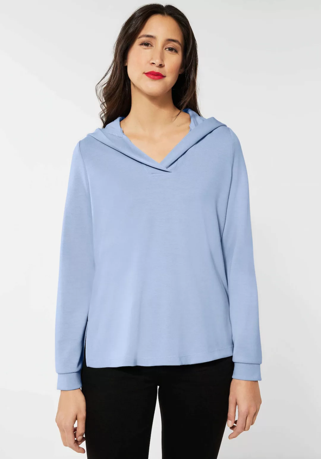 STREET ONE Sweatshirt, mit lässiger Kapuze günstig online kaufen