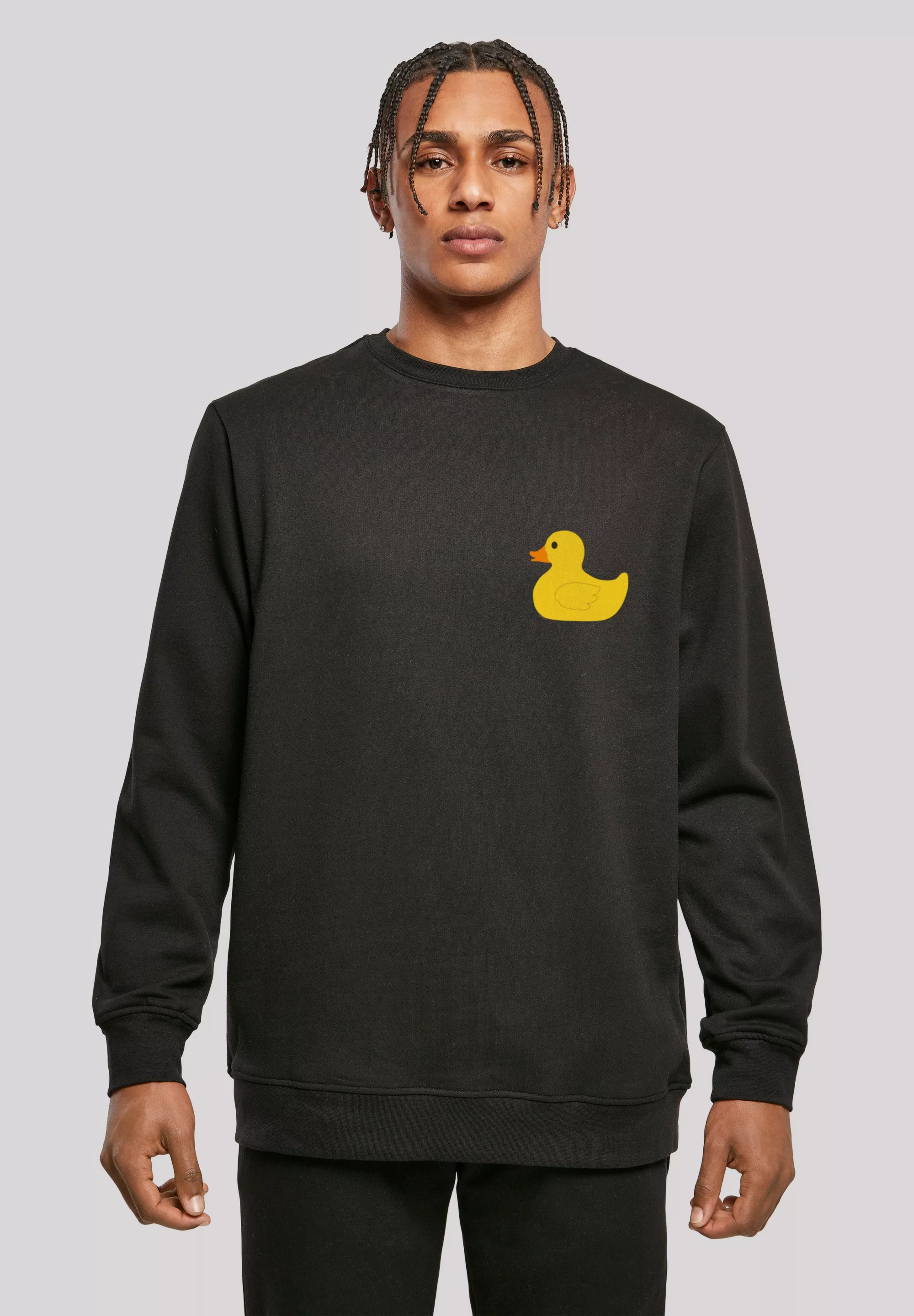 F4NT4STIC Kapuzenpullover "Yellow Rubber Duck CREWNECK" günstig online kaufen