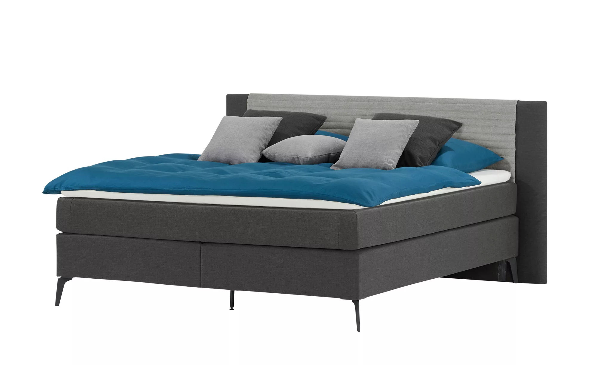 SKAGEN BEDS Boxspringbett  Synda ¦ grau ¦ Maße (cm): B: 180 H: 107 Betten > günstig online kaufen