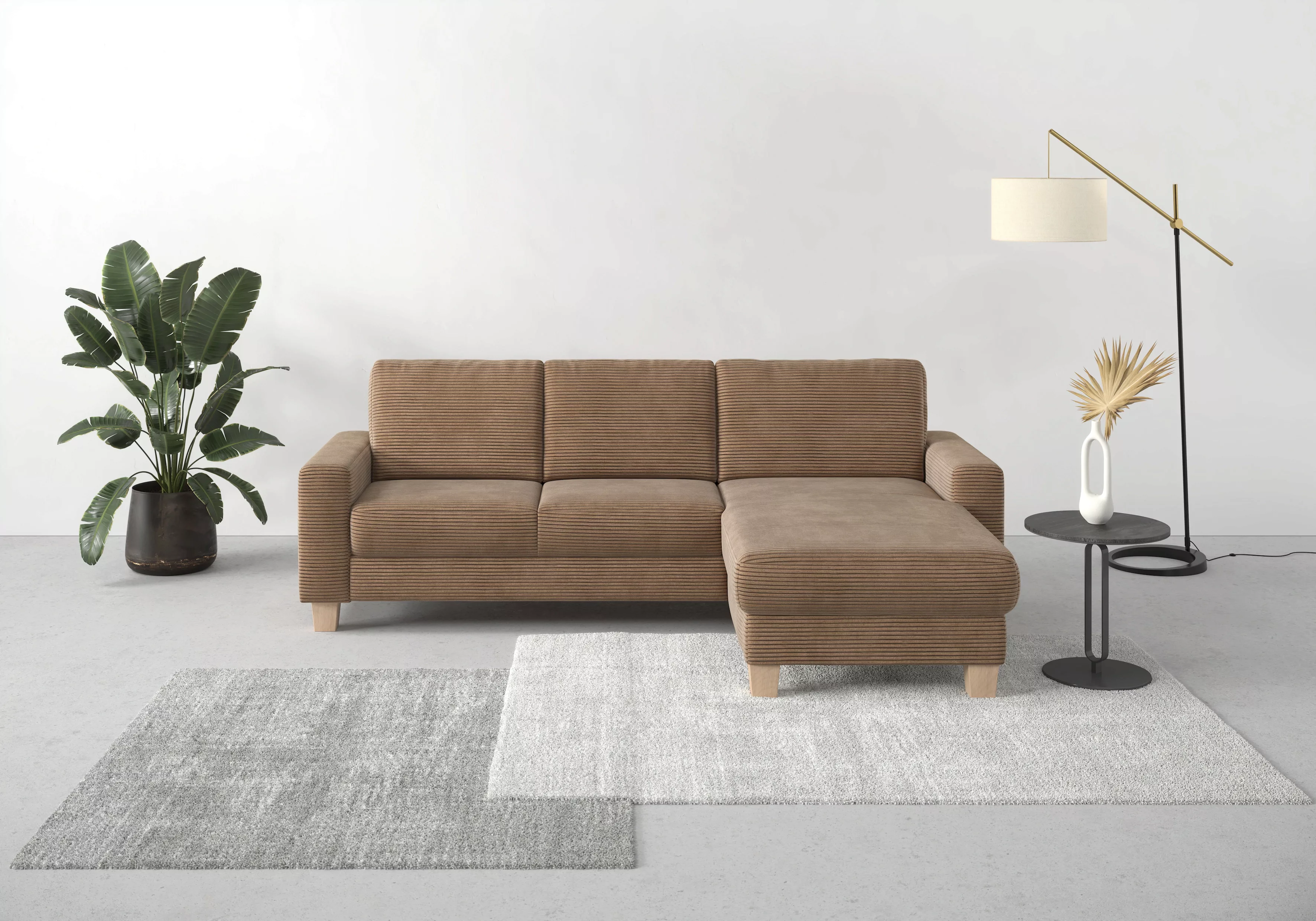 Home affaire Ecksofa Summer L-Form, mit Recamiere, mit oder ohne Bettfunkti günstig online kaufen