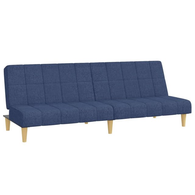 vidaXL Schlafsofa, Sofa 2-Sitzer Blau Stoff günstig online kaufen