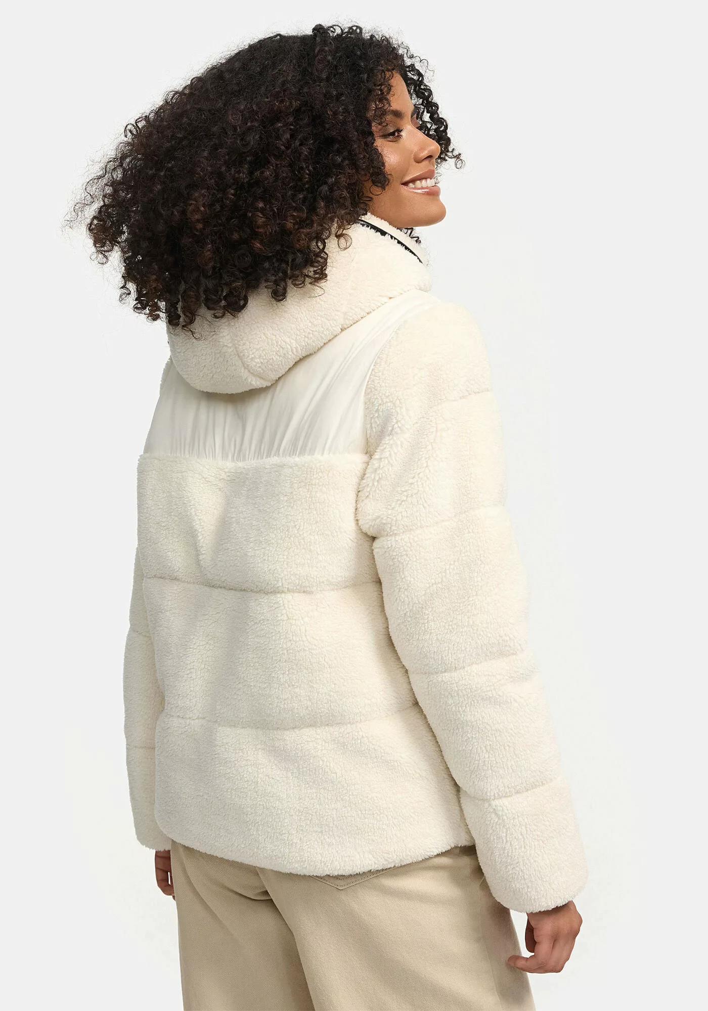 Marikoo Winterjacke Kaguraa warme Teddyfell Sherpa Jacke günstig online kaufen