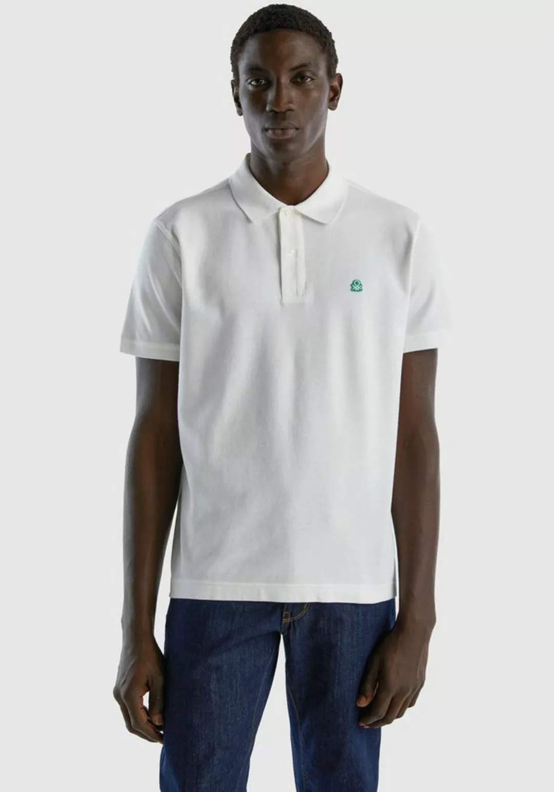 United Colors of Benetton Poloshirt mit Logo in Brusthöhe günstig online kaufen