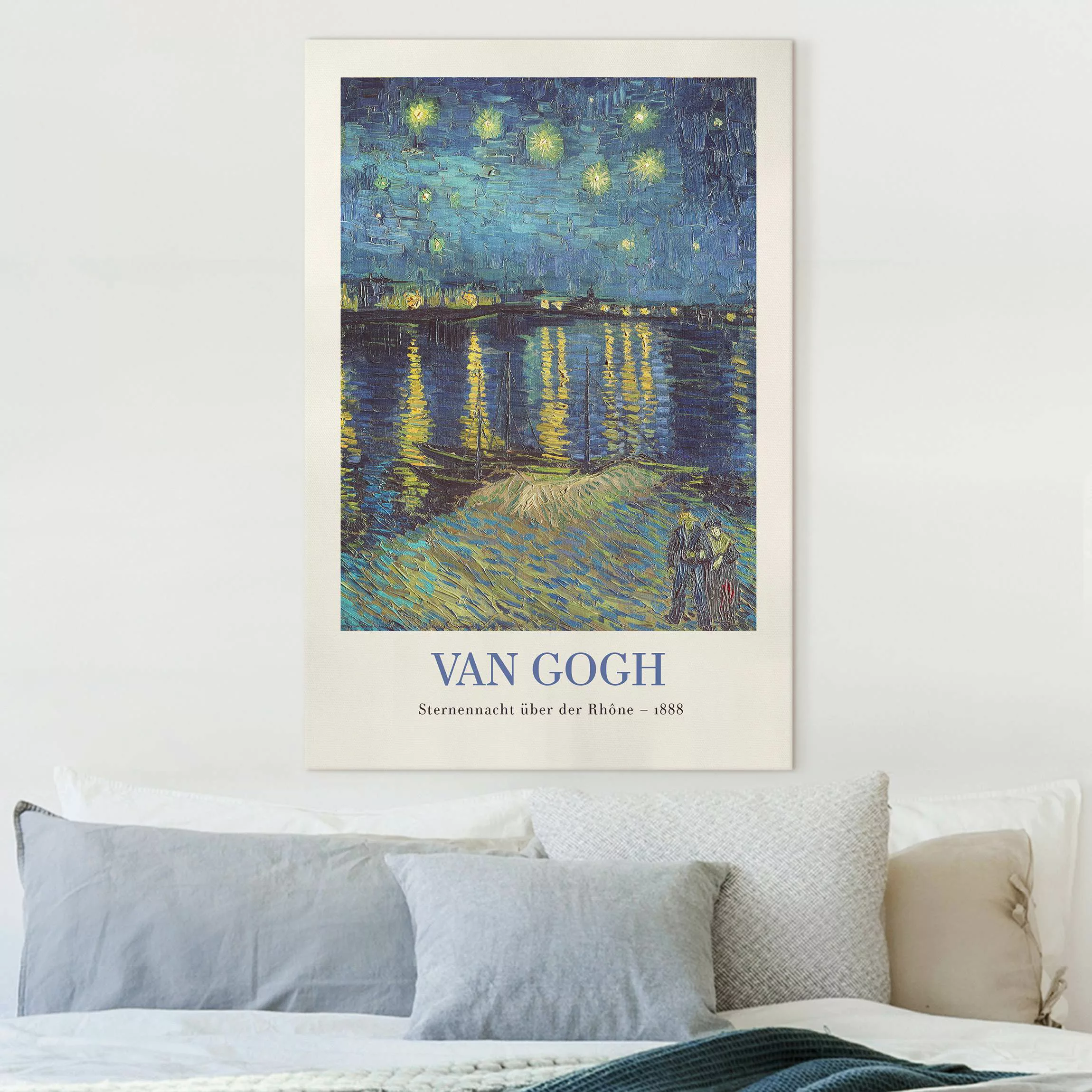 Leinwandbild Vincent van Gogh - Sternennacht - Museumsedition günstig online kaufen